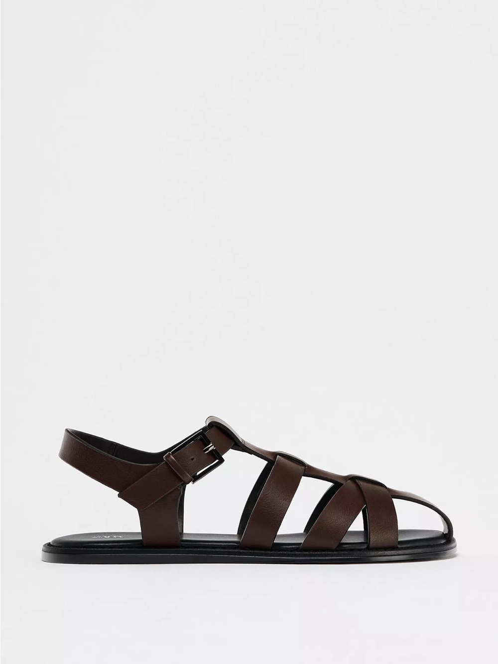 Zara brown Strappy fisherman sandals